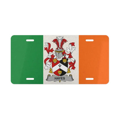 Custom Family Crest Irish Flag Novelty License Plate product