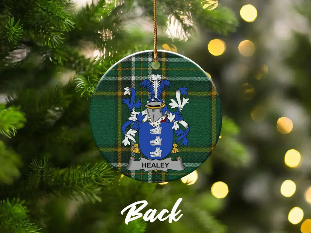 Healey Family Crest Plaid Ornament Holiday