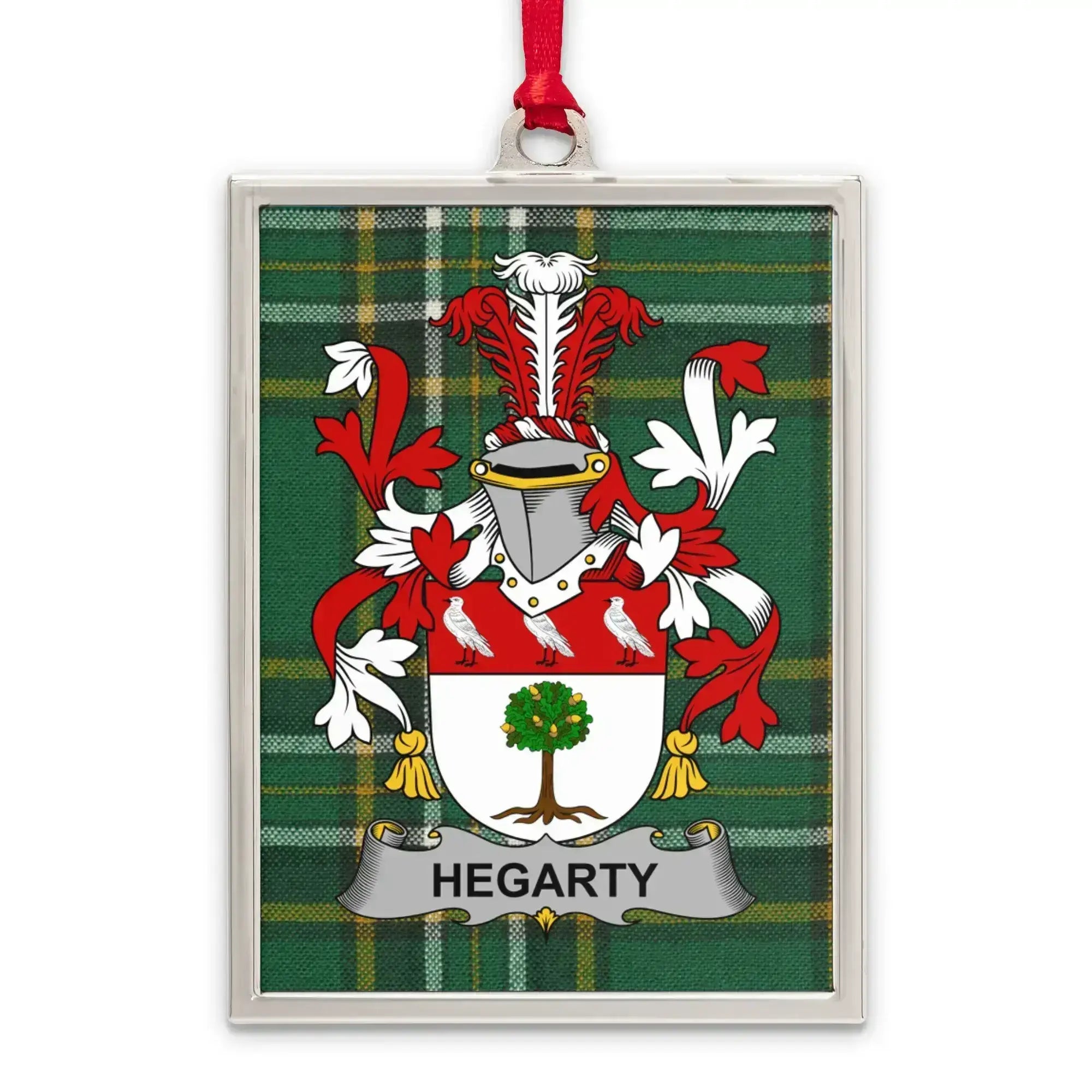 Family Crest Hegarty Plaid Design Tree Ornament product