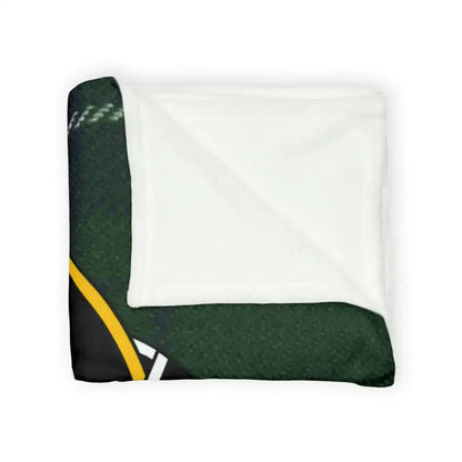Cozy Green and Yellow Pattern Blanket