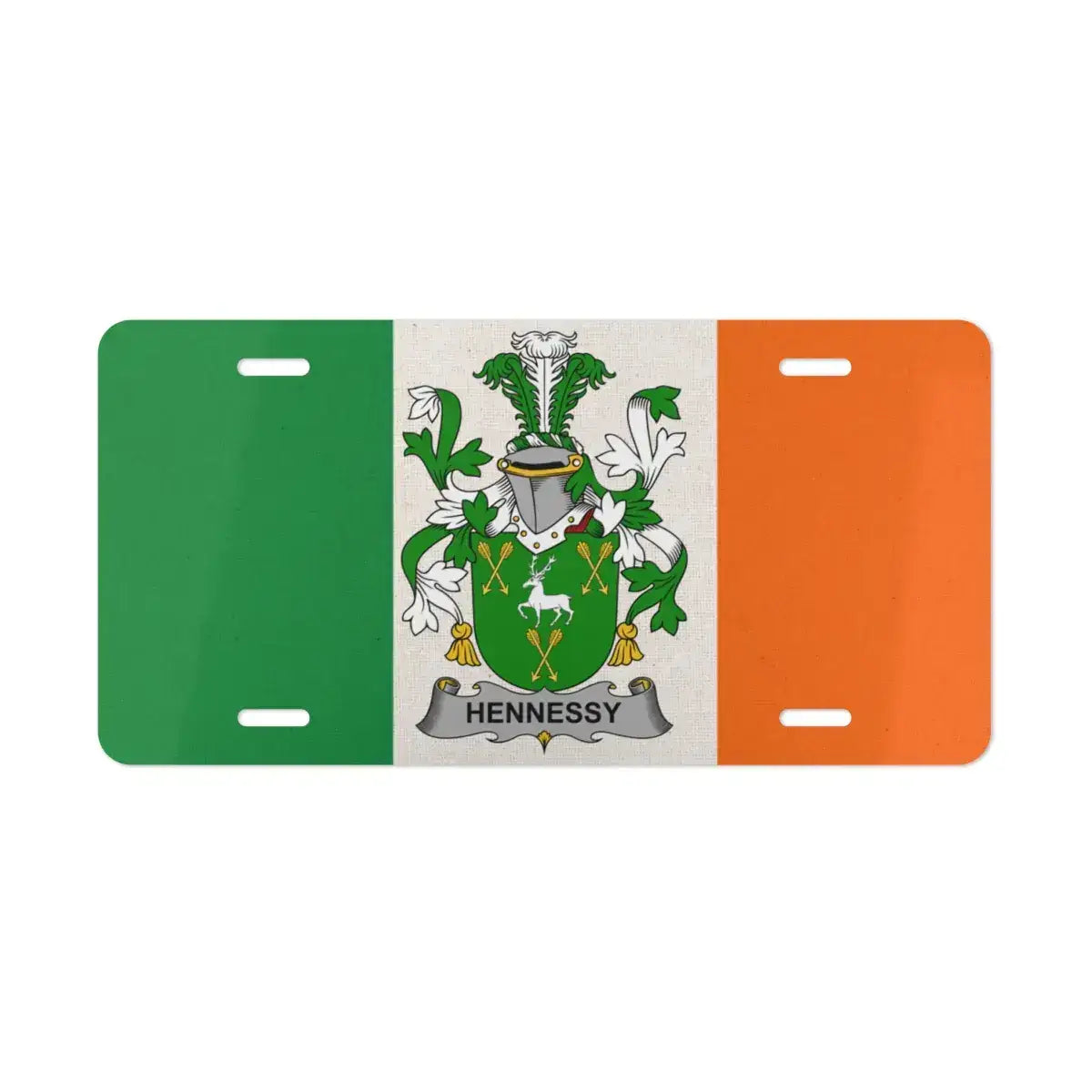 Hennessy Irish Flag Themed License Plate product