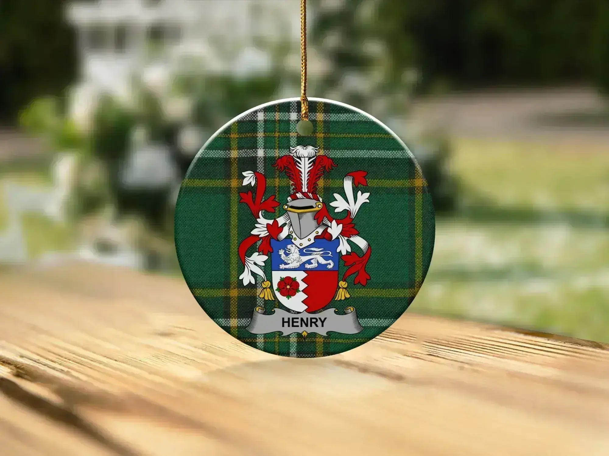 Customized Family Crest Christmas Ornament product type