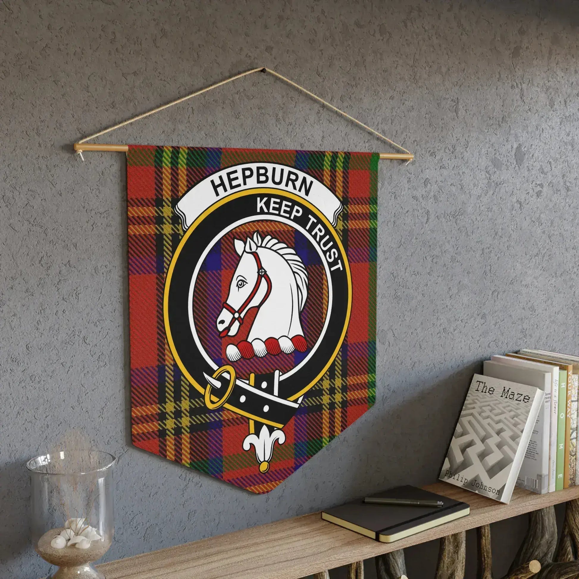 Hepburn Keep Trust Plaid Wall Hanging Banner product