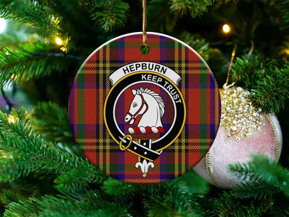 Hepburn Keep Trust Plaid Christmas Ornament product