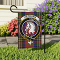 Hepburn Keep Trust tartan plaid garden flag 24x32 inches — larger outdoor size with clan crest