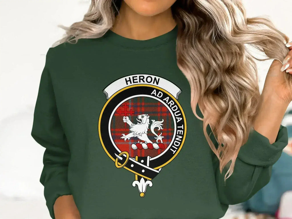 Heron Ad Ardua Tendit Green Sweatshirt