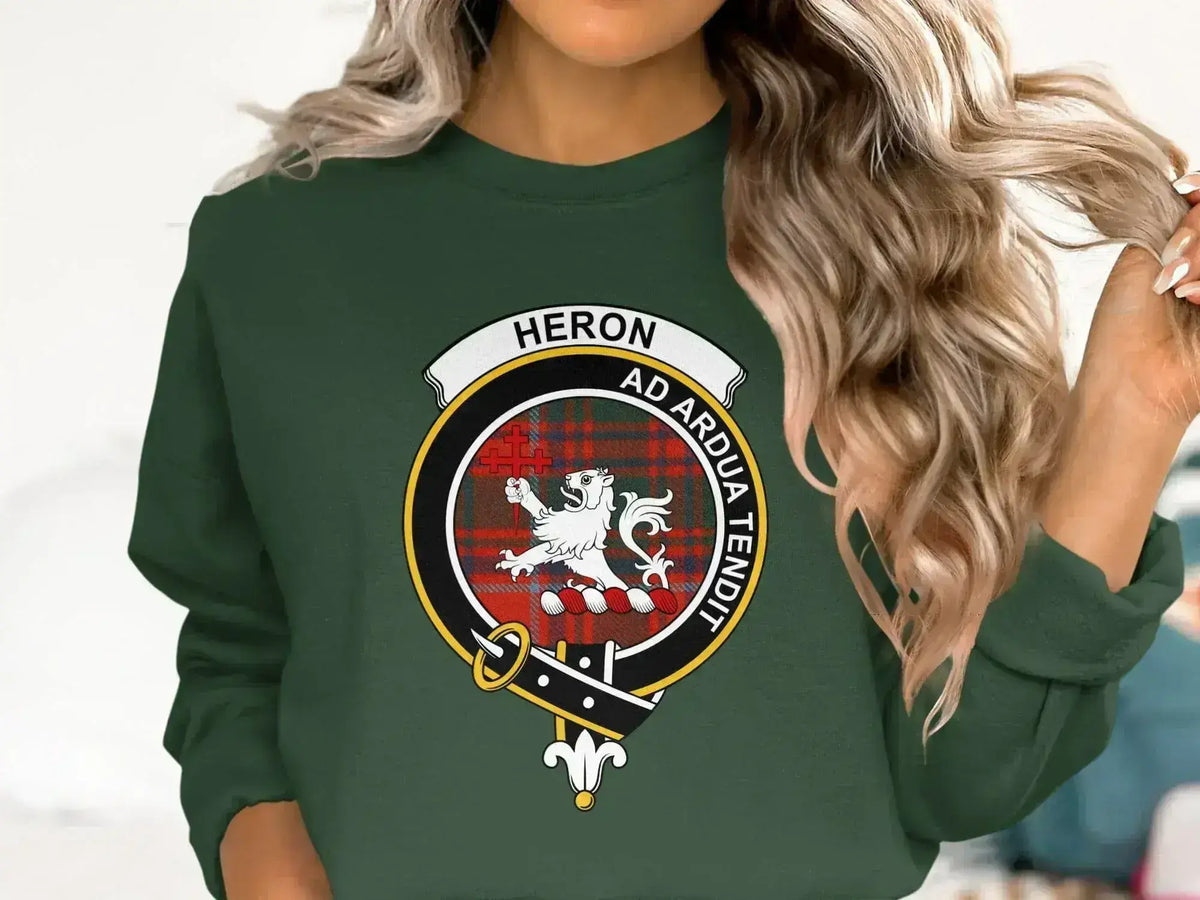 Heron Ad Ardua Tendit Green Sweatshirt