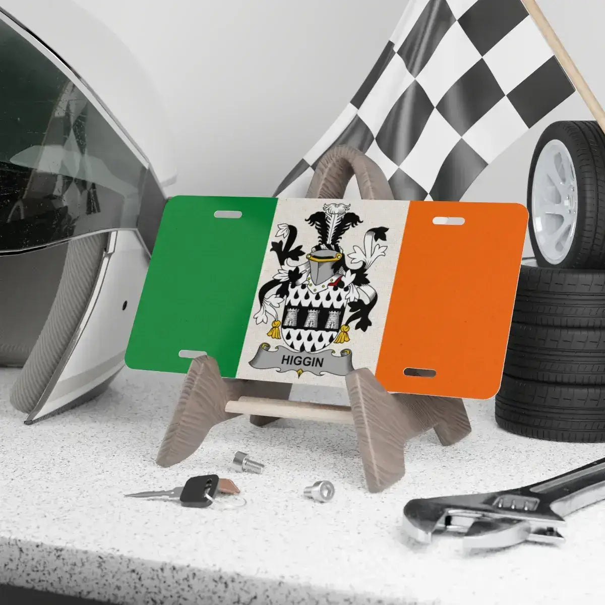 Customizable Irish Family Crest License Plate product