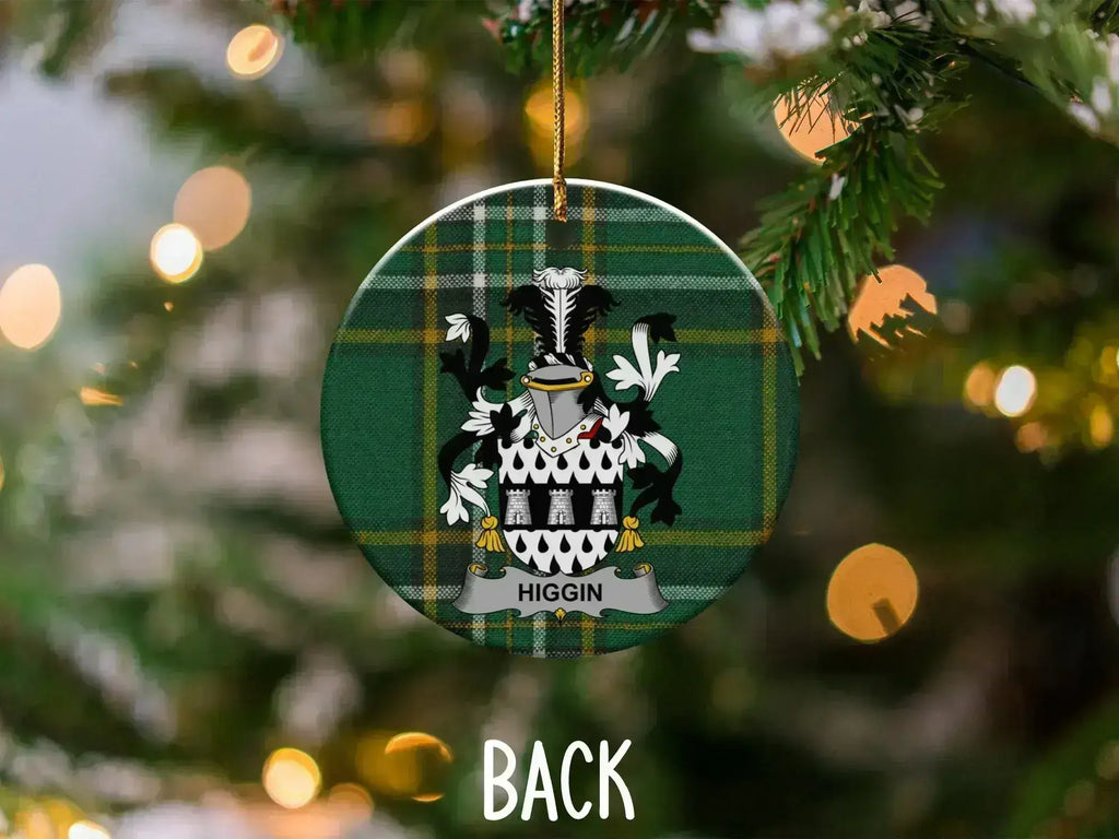Custom Family Crest Christmas Ornament