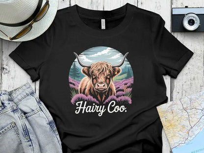Hairy Coo Scenic Graphic Black T-Shirt product type