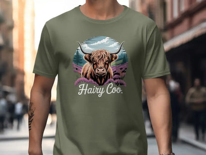 Highland Cow with Hairy Coo Graphic Tee product
