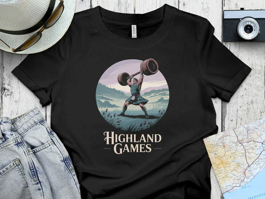 Highland Games Illustration Graphic T-shirt Product