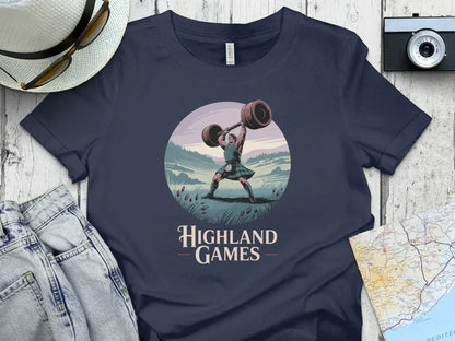 Highland Games Weightlifter Graphic Tee product