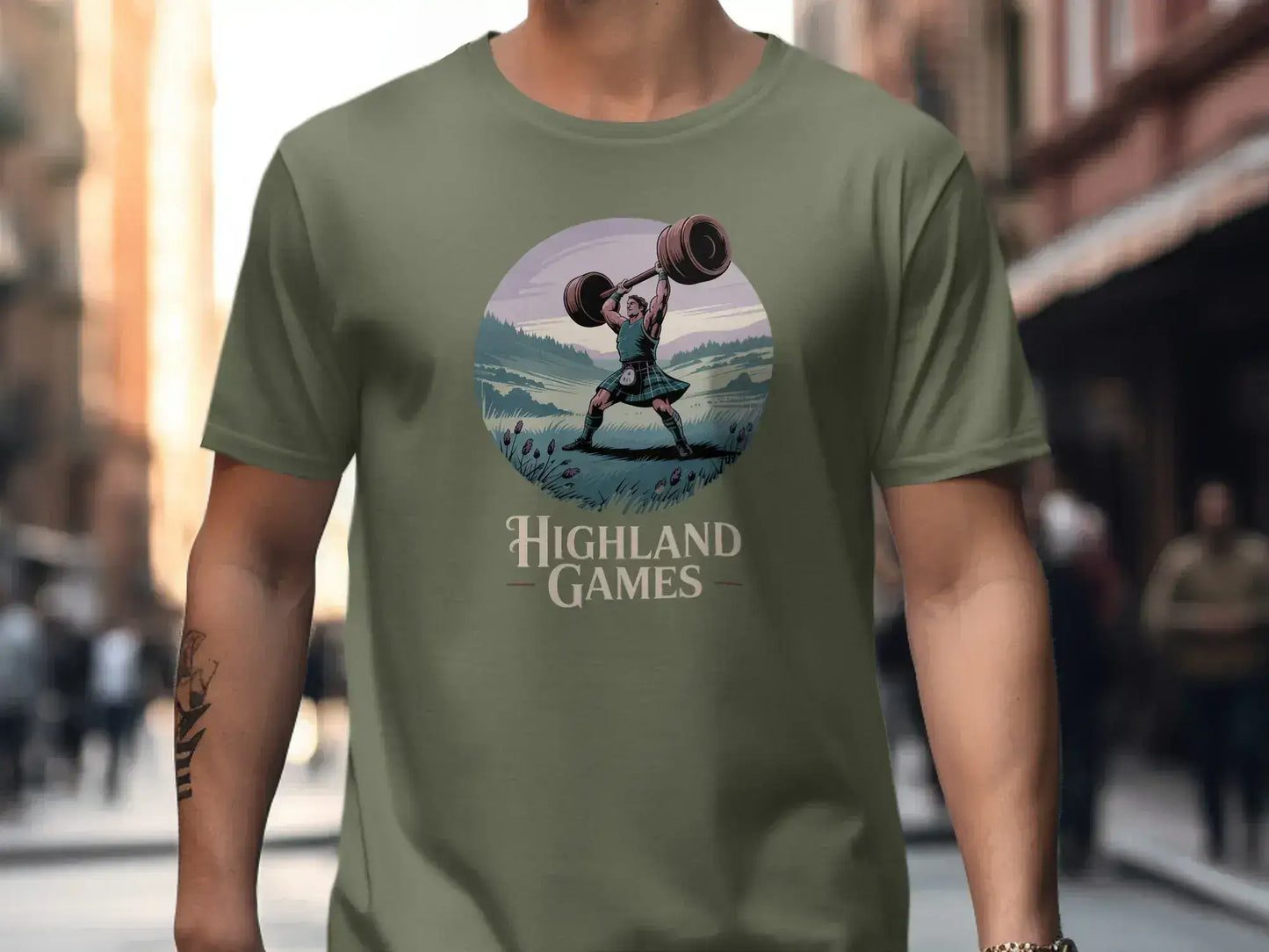 Highland Games Weightlifting Graphic T-Shirt product