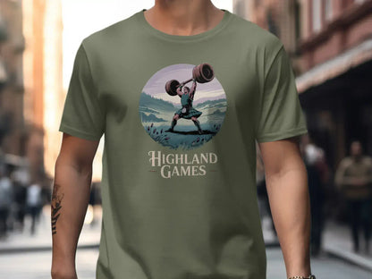 Highland Games Weightlifting Graphic T-Shirt product