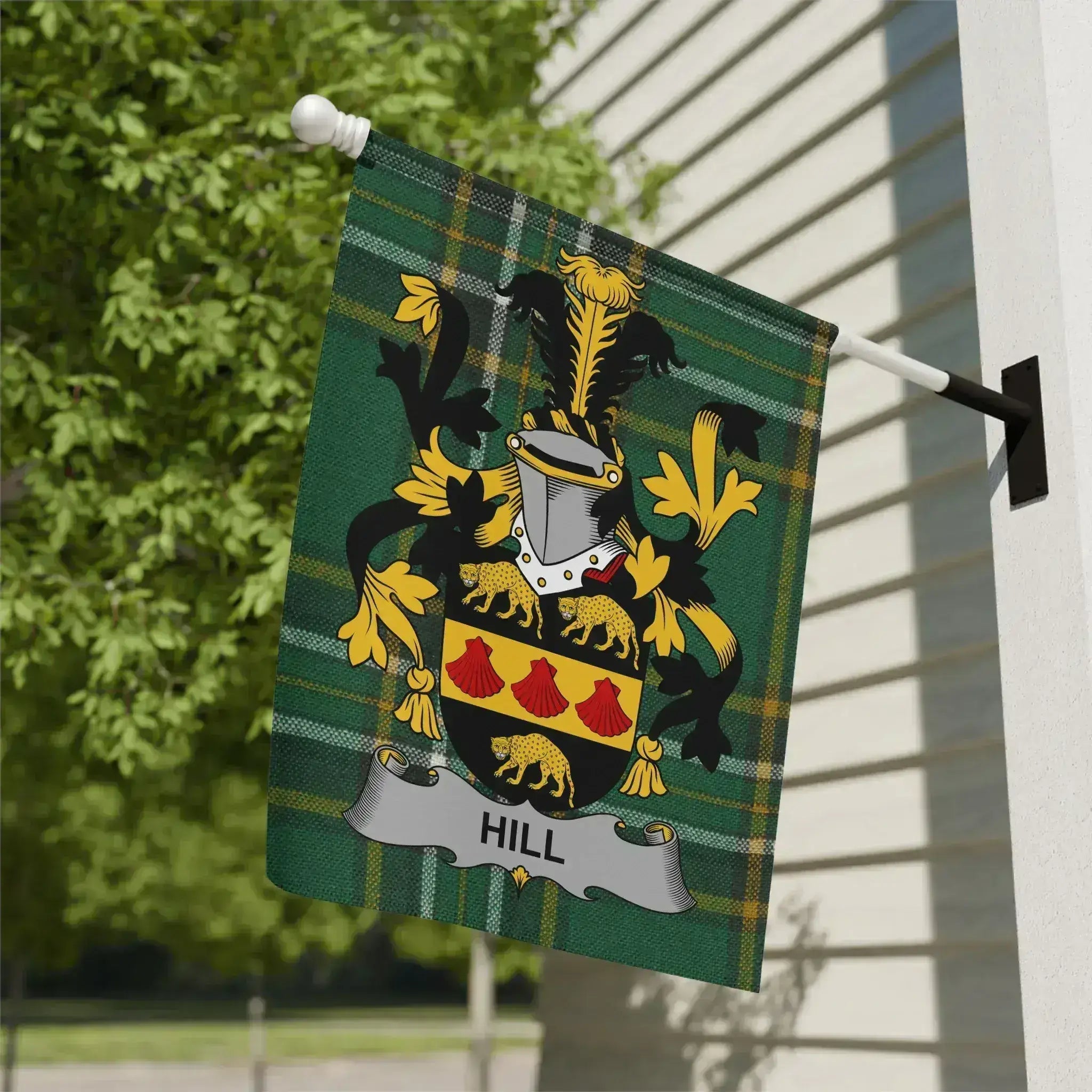 Personalized Family Crest Hill House Flag product