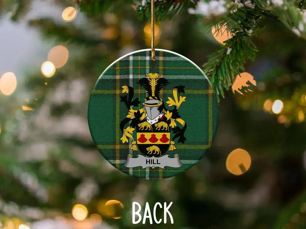 Personalized Family Crest Christmas Ornament