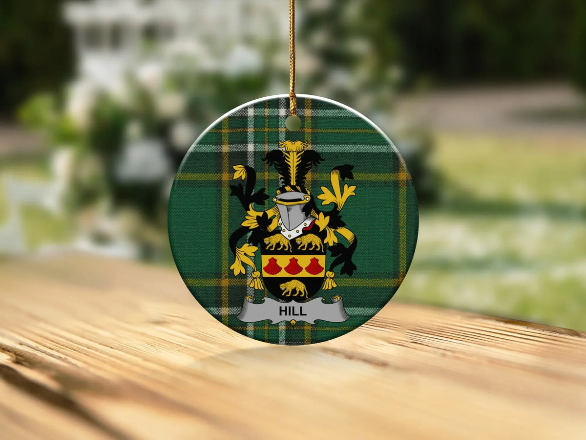 Personalised Family Crest Round Ornament
