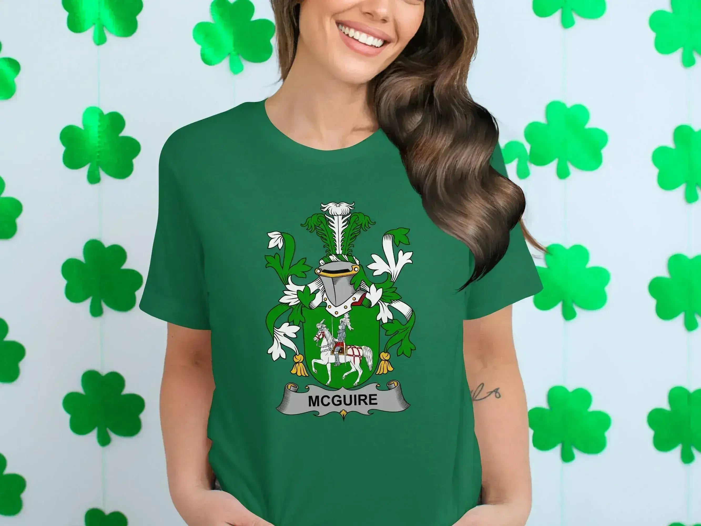 McGuire Coat of Arms Design Green Women's T-Shirt product