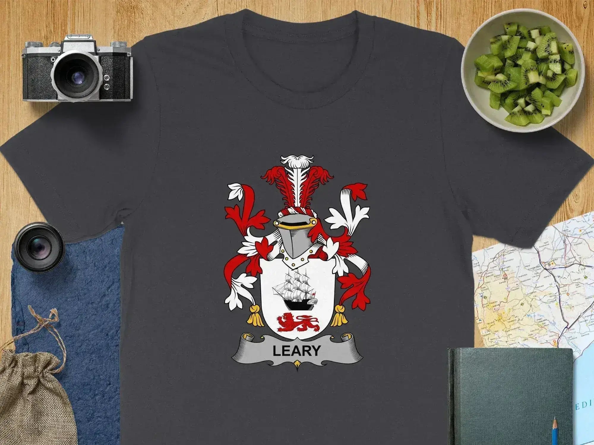 Leary Family Crest Design T-Shirt Gift Product