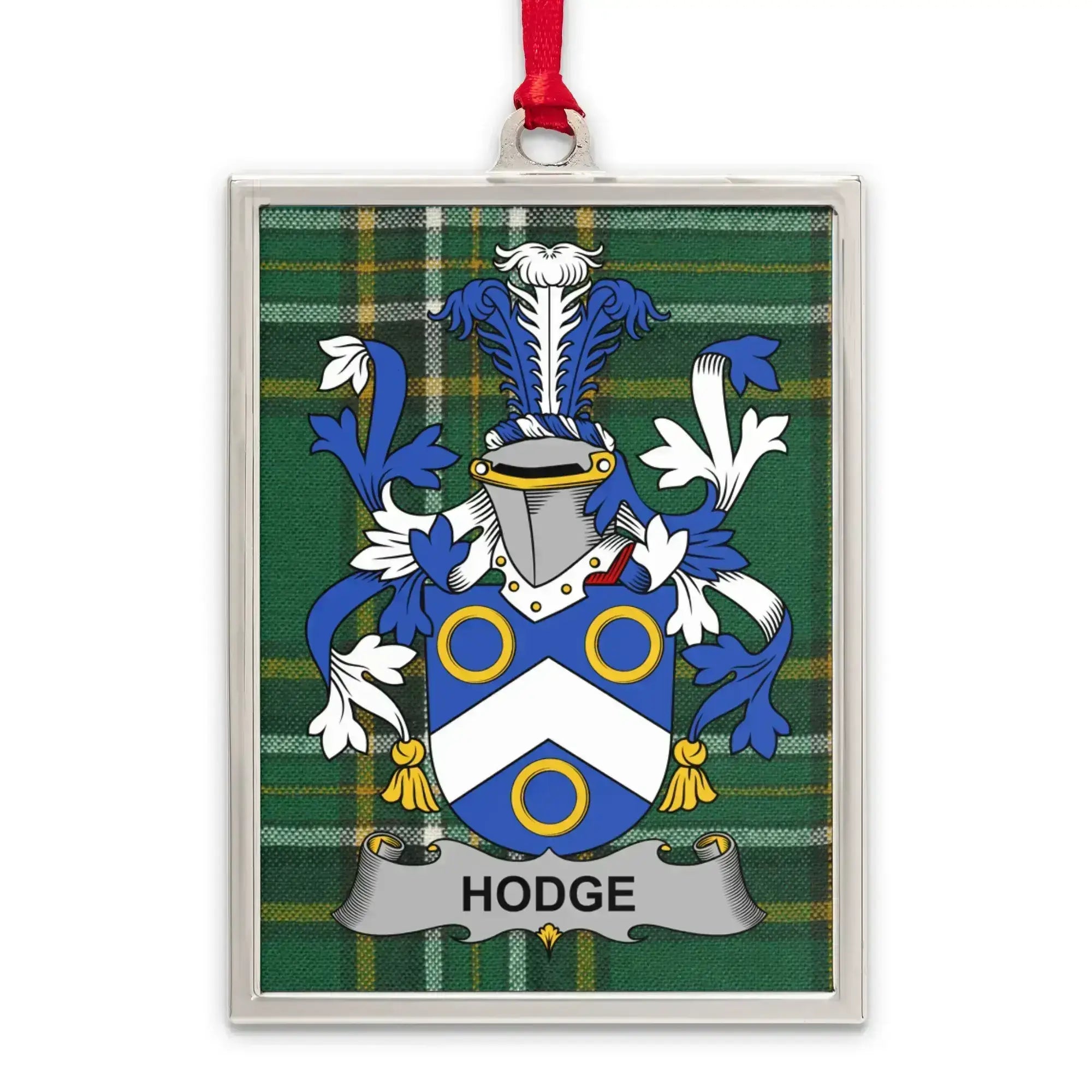 Family Crest Hodge Tartan Plaid Ornament product