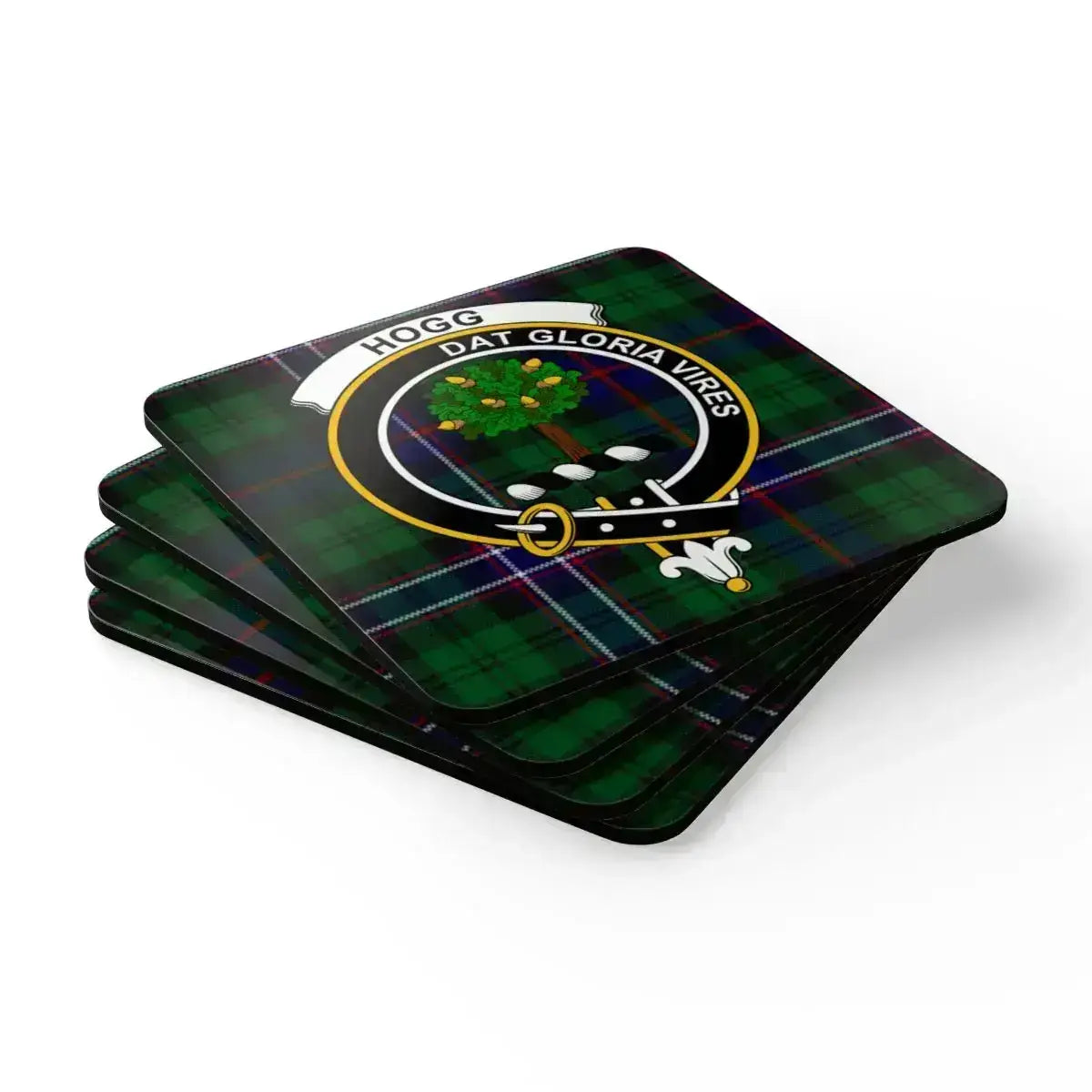 HOGG Dat Gloria Vires Family Crest Coaster Set product type