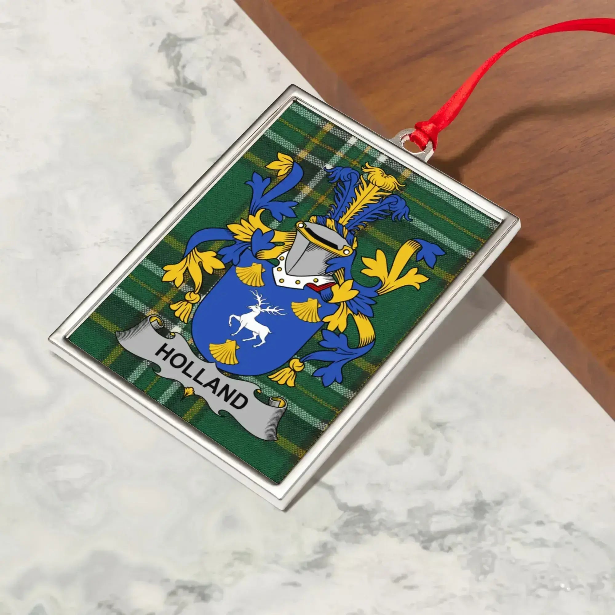 Holland Family Crest Personalized Ornament product