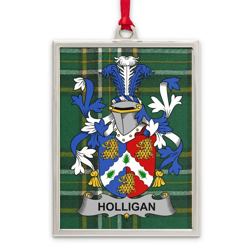 Family Crest Holligan Plaid Design Ornament product