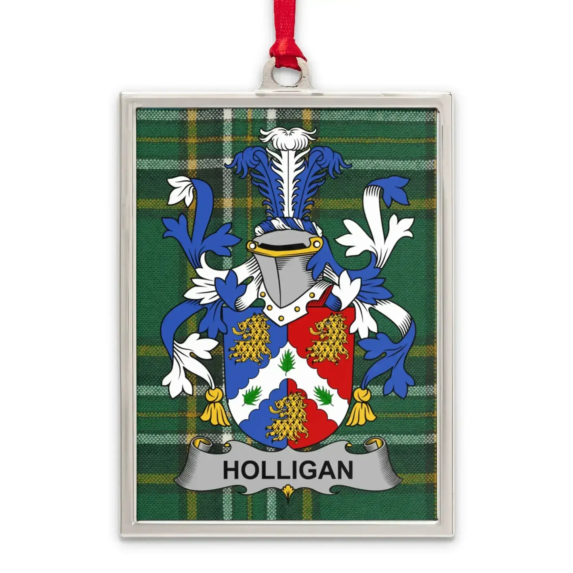 Family Crest Holligan Plaid Design Ornament product