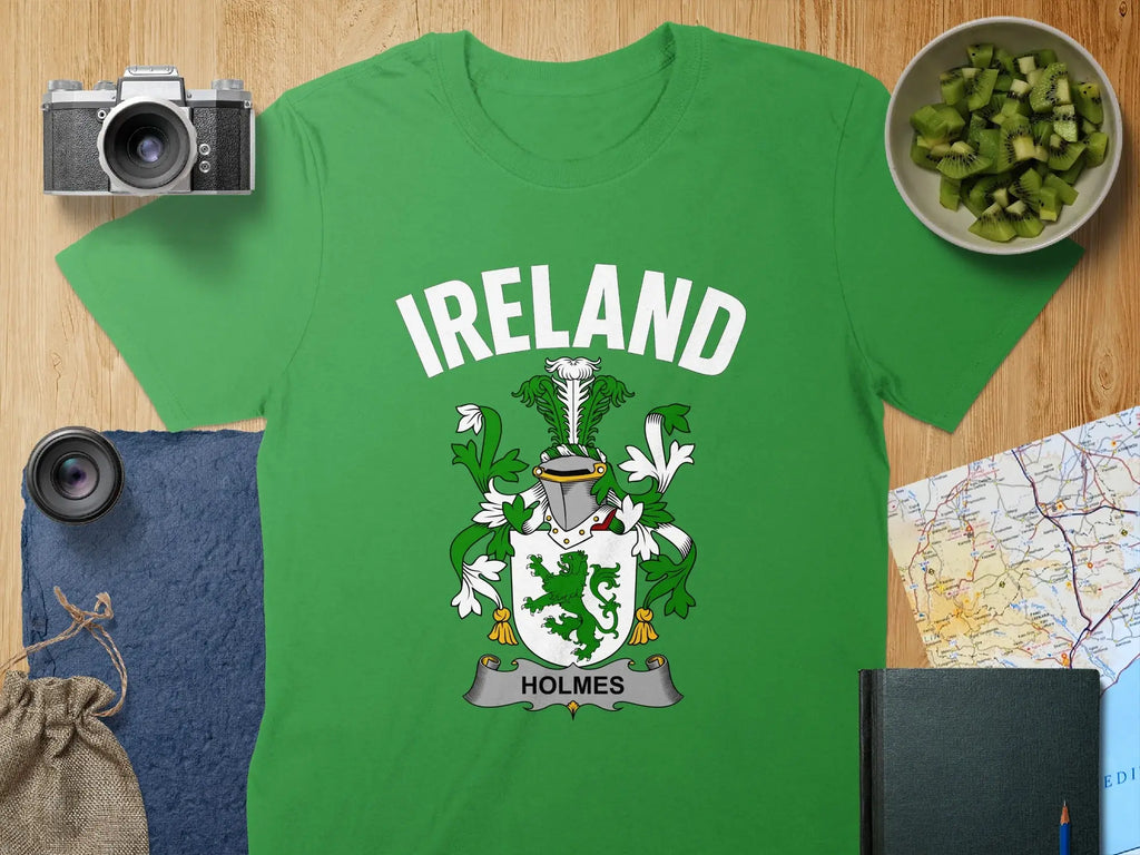 Ireland Holmes Family Crest Heritage T-Shirt