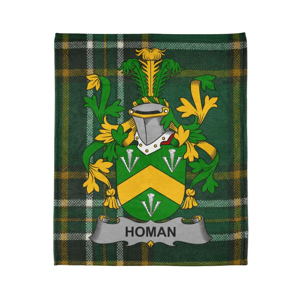 Homan Family Crest Tartan Plaid Blanket product