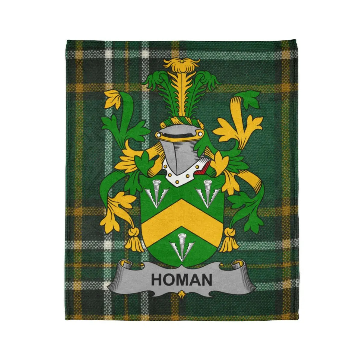 Homan Family Crest Tartan Plaid Blanket product