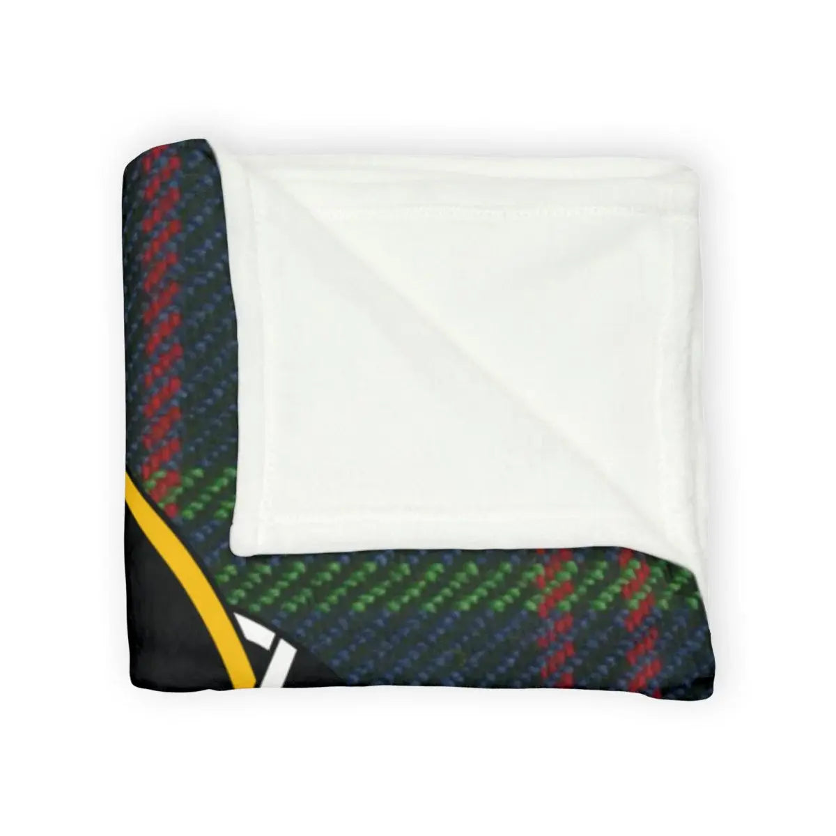 Home clan crest throw blanket — soft cosy tartan design, 50x60 polyester
