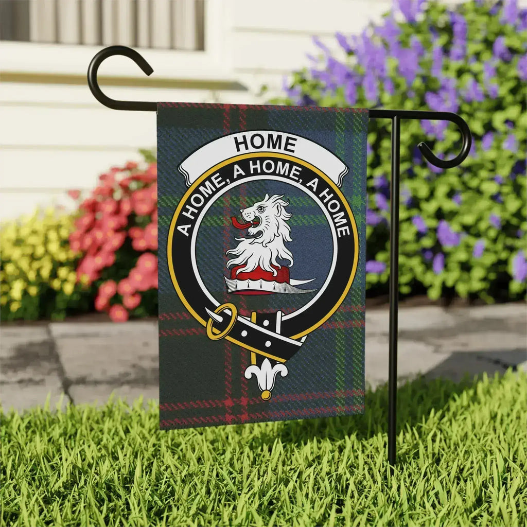 Home clan A Home A Home A Home garden flag 24x32 inches — lion crest on larger outdoor size