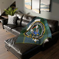 Customizable Cozy Family Crest Throw Blanket