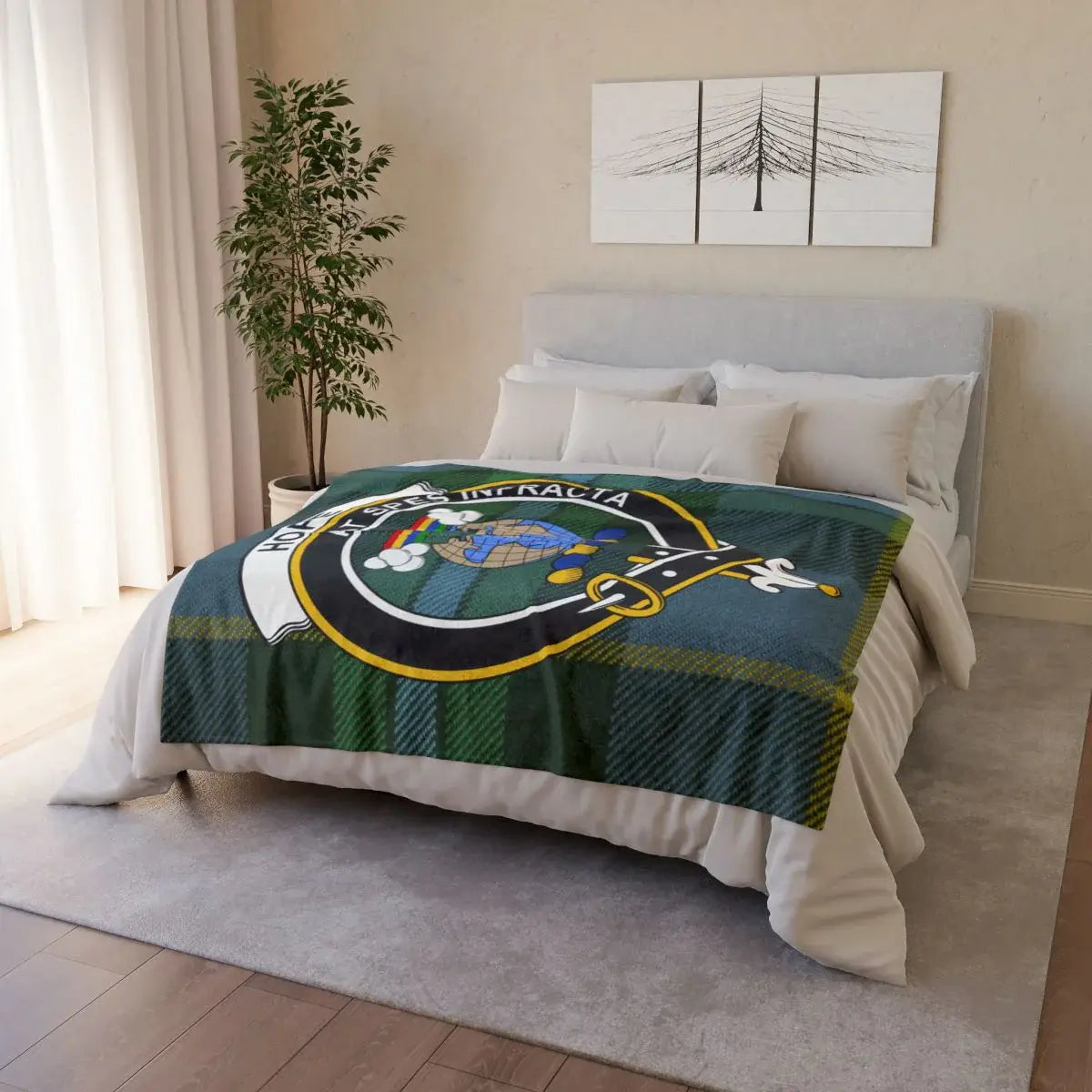 Unique patterned blanket with stylish design
