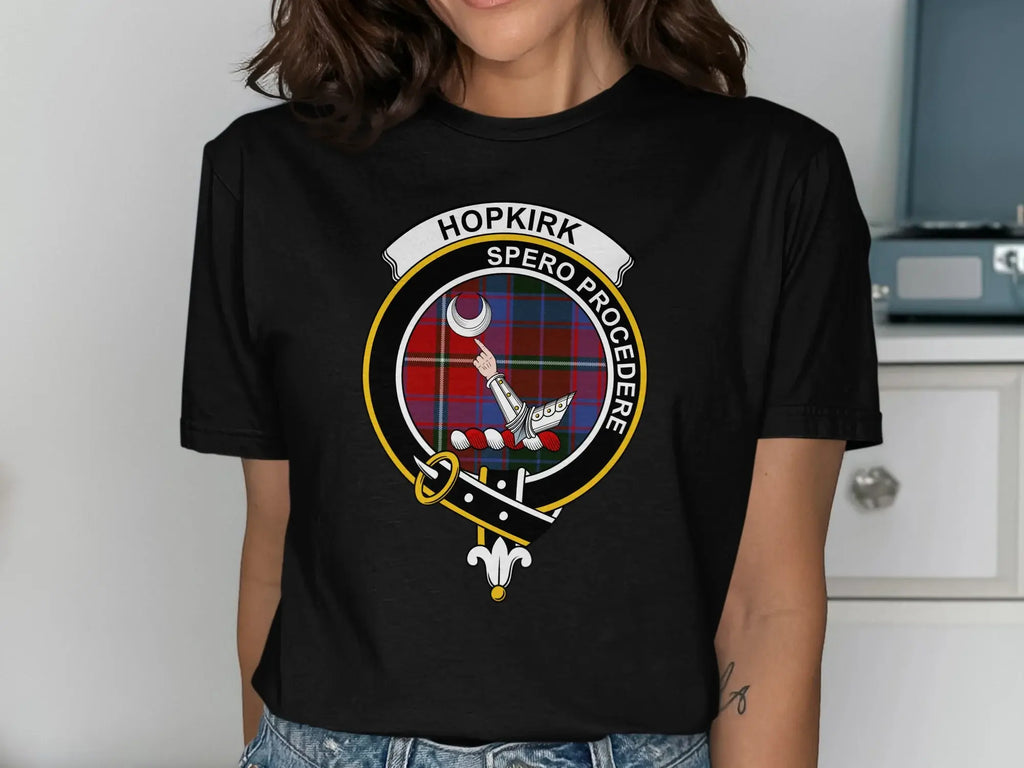 Hopkirk Spero Procedere Emblem Design T-shirt