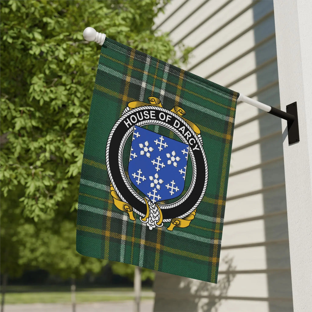 House of Darcy Heraldic Crest Flag for Home Decor
