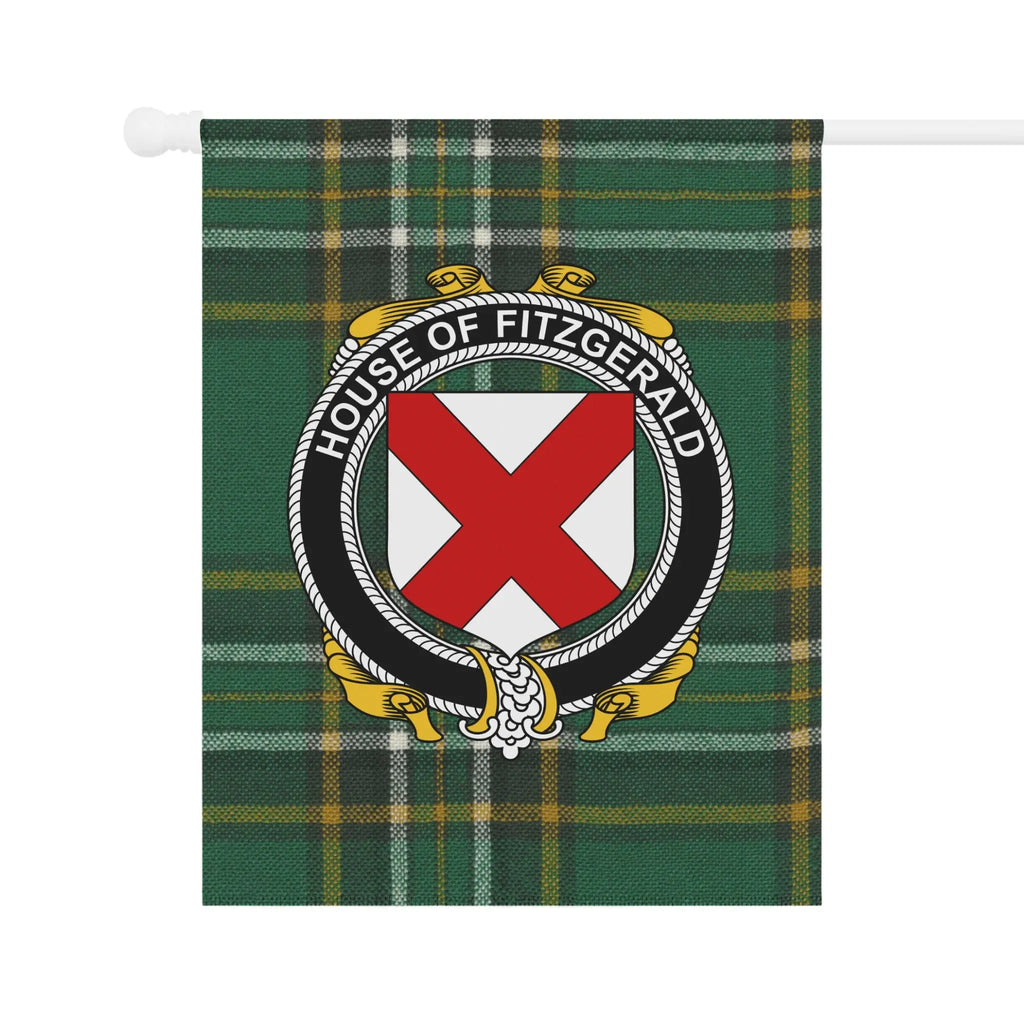 House of Fitzgerald Family Crest Plaid Tartan Flag