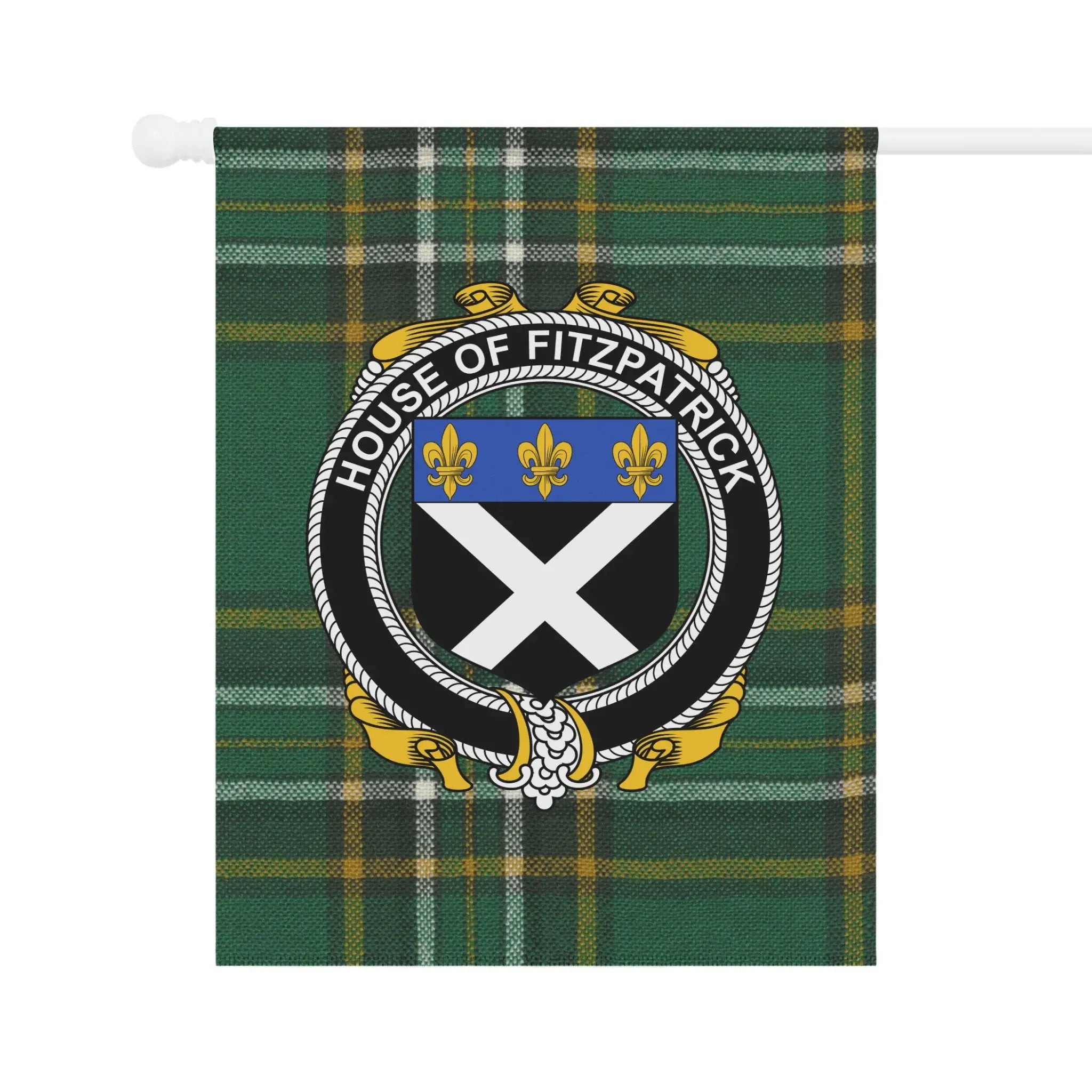 House of Fitzpatrick Custom Family Crest Flag