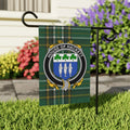 House of Hackett Coat of Arms Plaid Garden Flag