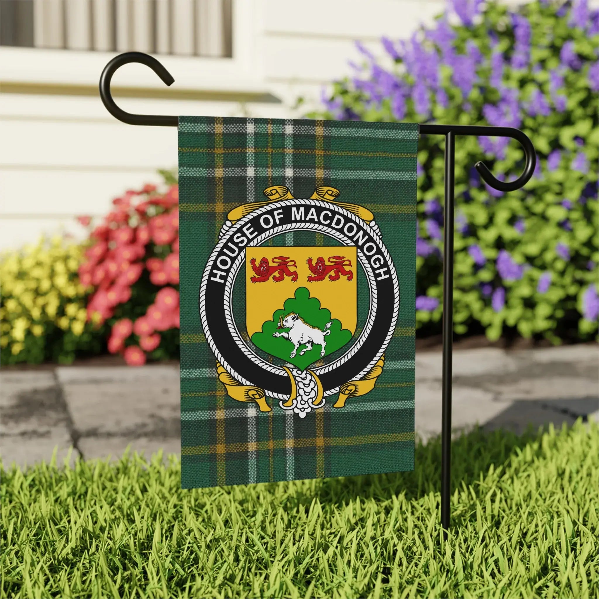 House of MacDonogh Garden Flag Scottish Pride Decor
