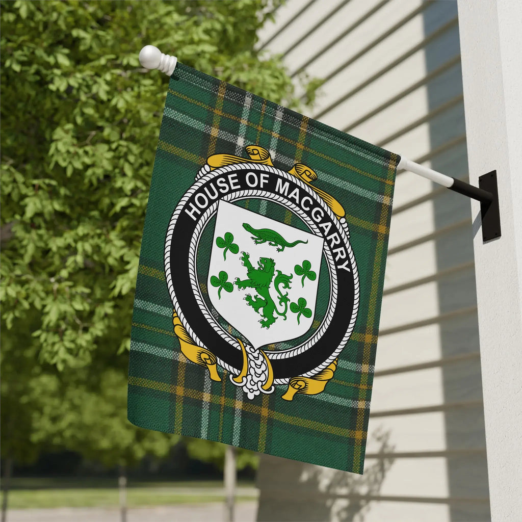 House of MacGarry Tartan Shield Crest Flag product