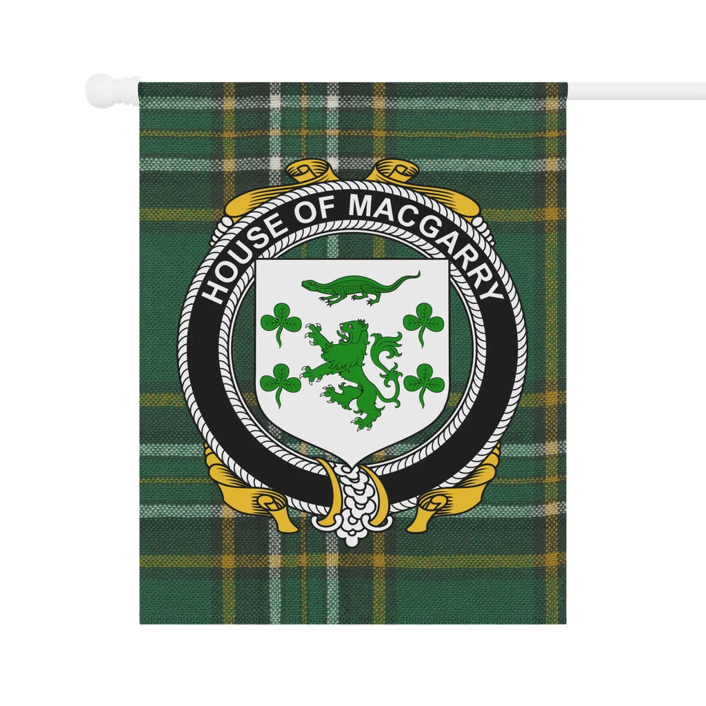 House of MacGarry Plaid Crest Garden Flag Product
