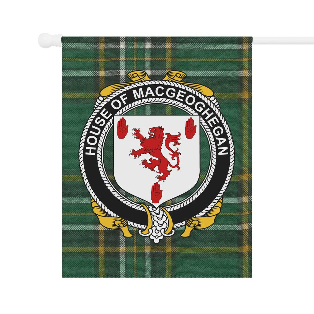 House of MacGeoghegan Crest Flag Banner