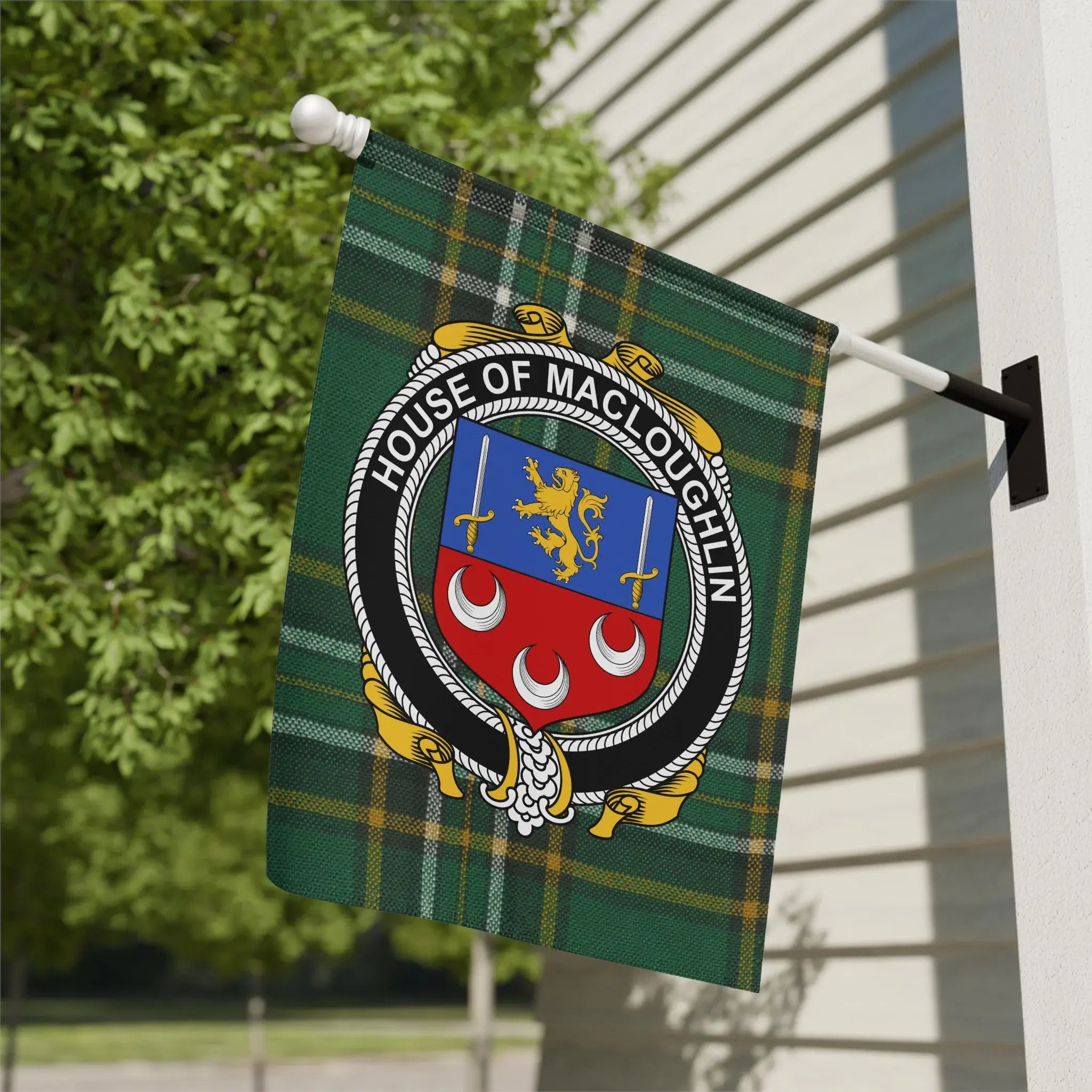 House of MacLoughlin Family Crest Outdoor Decor