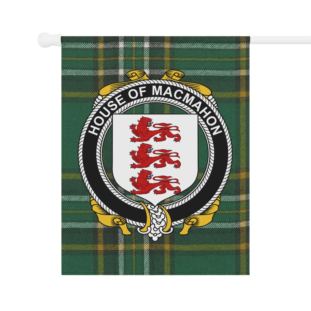 House of MacMahon Family Crest Plaid Banner product