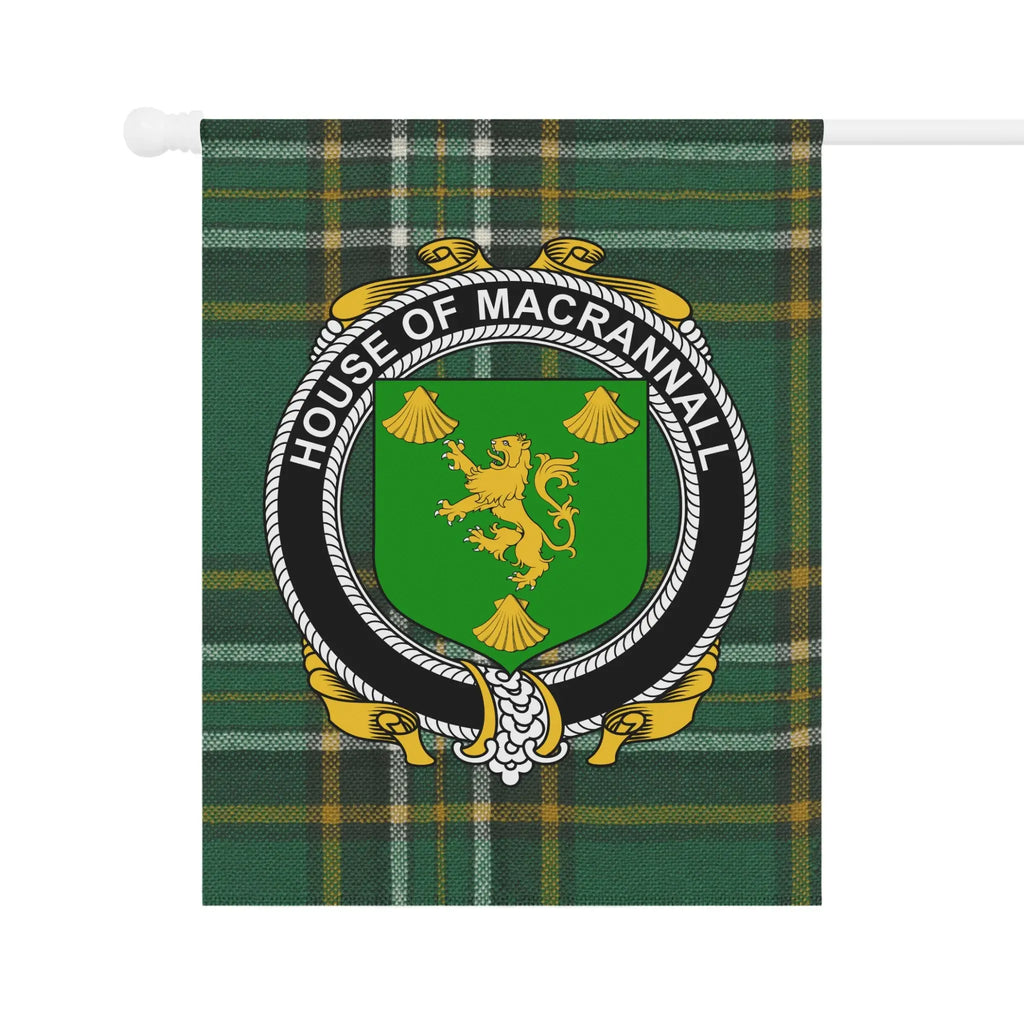 House of MacRannall Tartan Personalized Flag