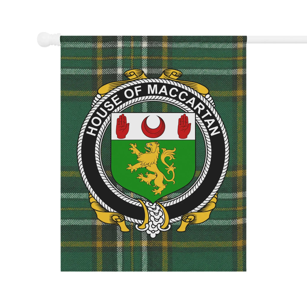 House of Maccartan Tartan Green Decorative Home Flag