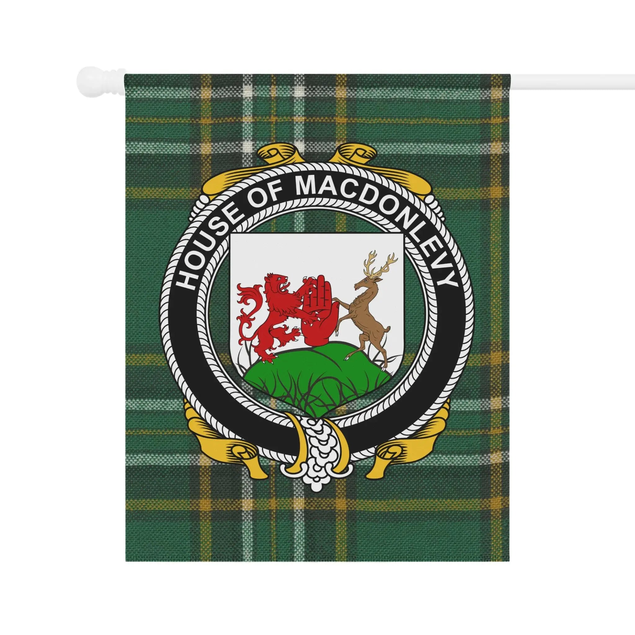 House Of Macdonlevy Green Plaid Decorative Flag Product